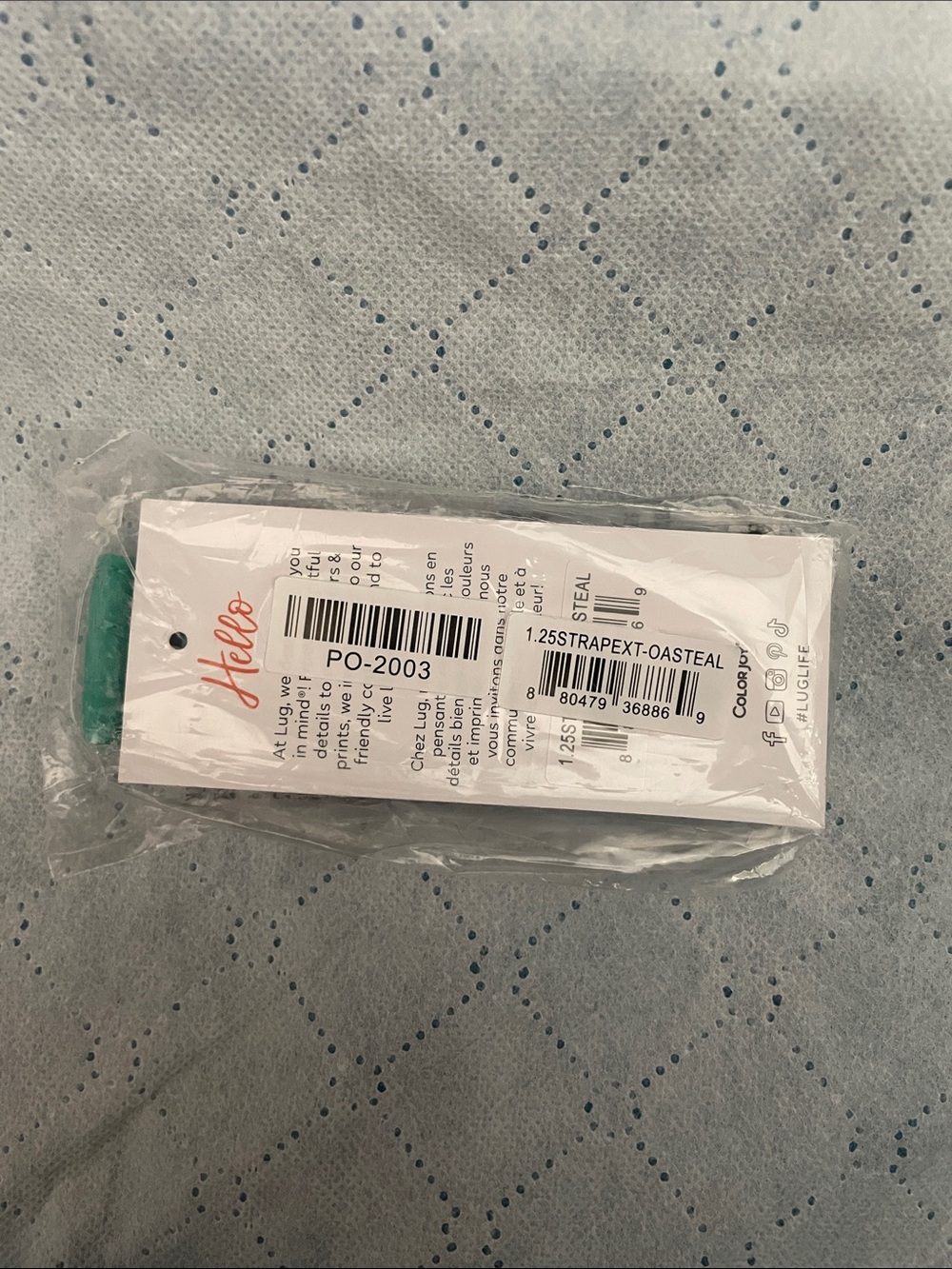 Lug 1.25 Strap Extender Oasis Teal